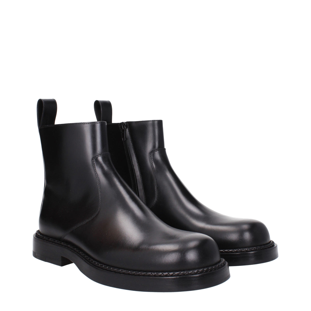 Bottega Bottega Veneta Boots Men Leather Black - Image 3
