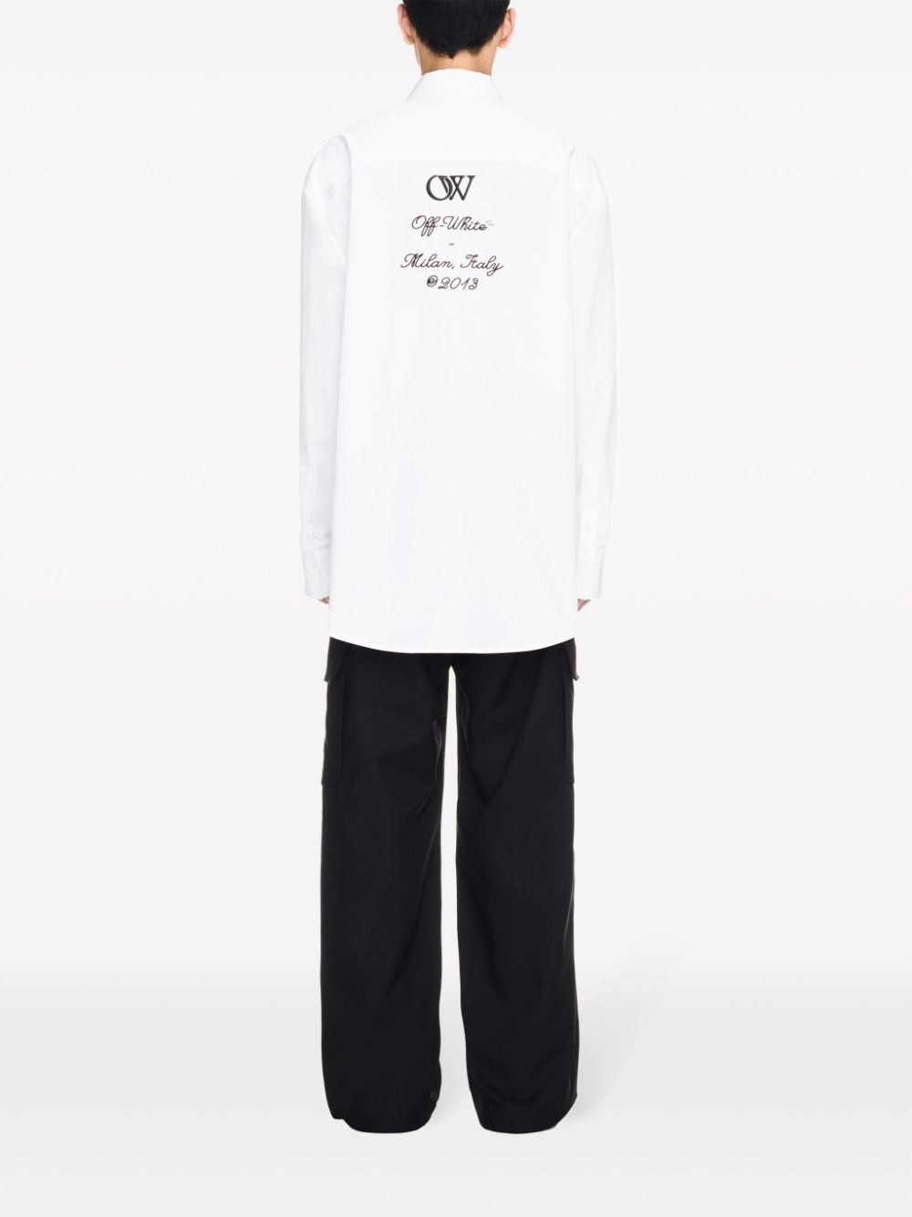 Off Off White Logo Cotton Overshirt - Image 3