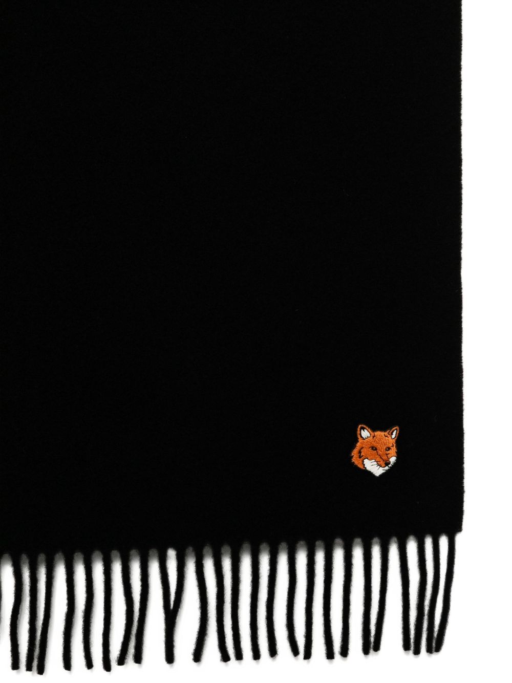 Maison メゾン キツネ スカーフ ブラック - Image 3