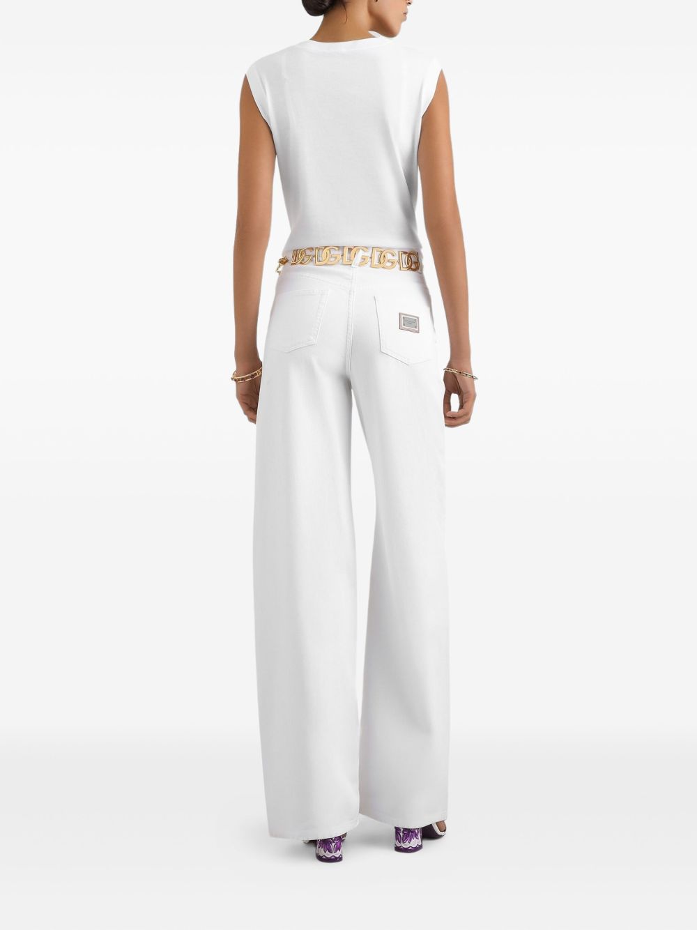 Dolce  Gabbana ドルチェ＆ガッバーナロゴコットンTシャツ - Image 3