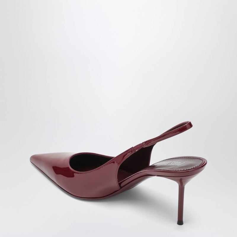 Paris パリ・テキサス・リディア・スリングバックス・ルージュ・ノワール・パテント・レザー - Image 3