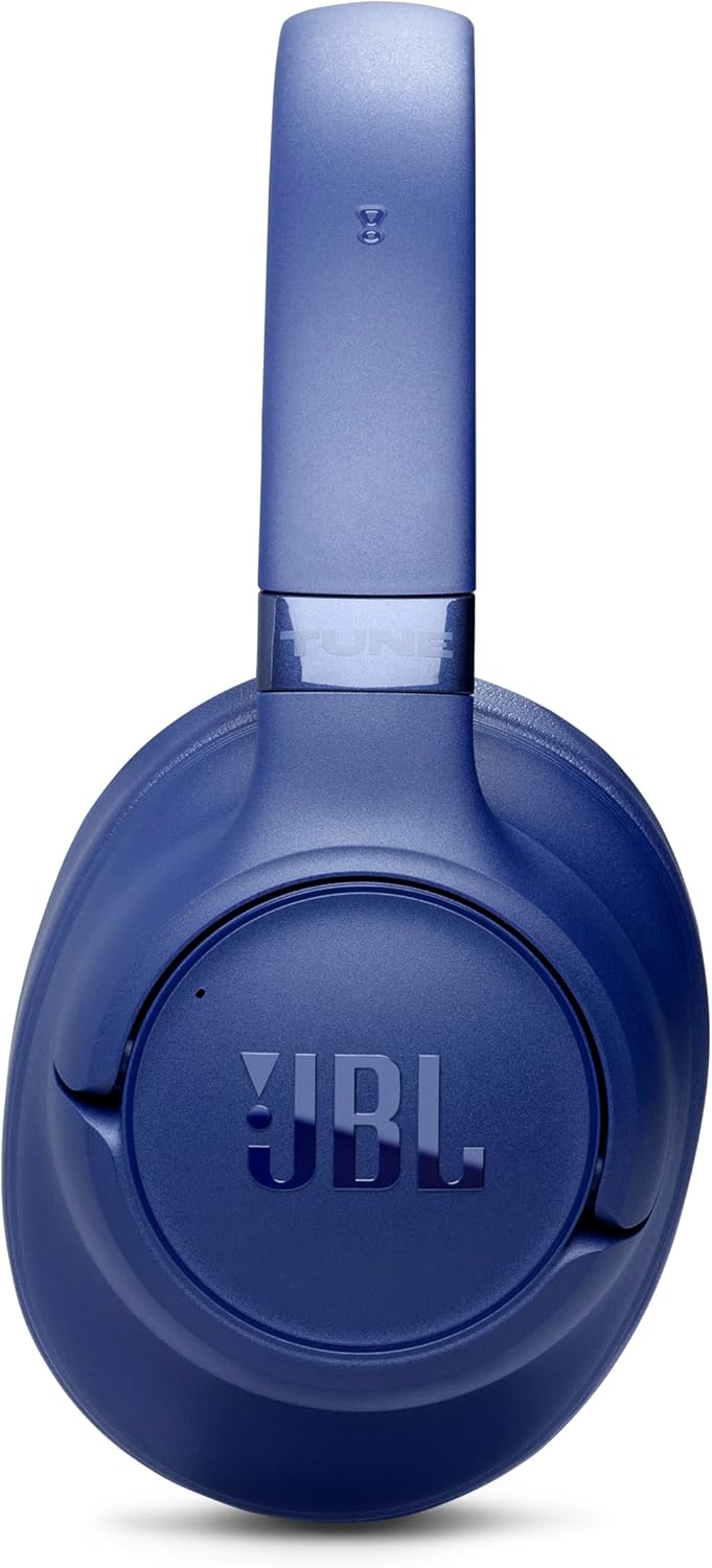 JBL TUNE 780NC Hybrid Noise Cancelling High Resolution Wireless Over-Ear Headphones for Auracast Multipoint (Blue)