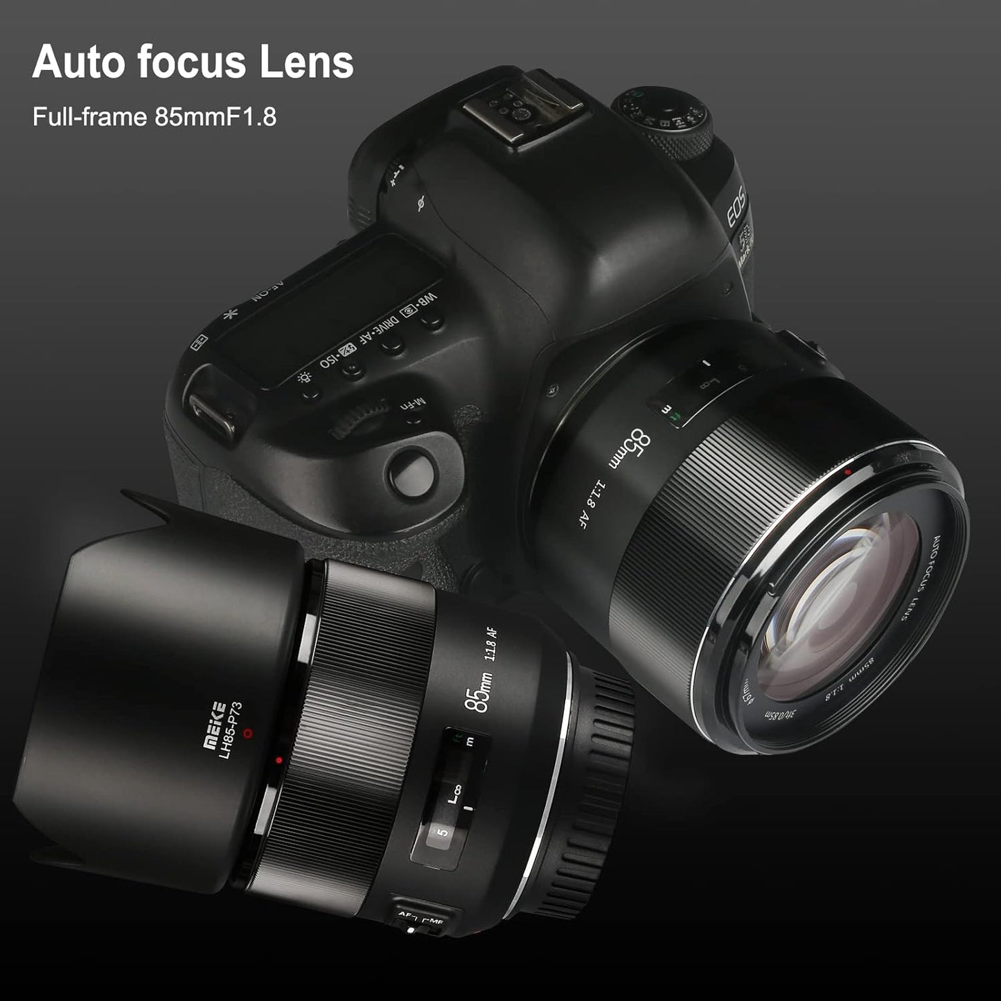 MEKE 85mm F1.8 Autofocus Full Frame Large Aperture Lens for Canon EOS EF Mount DSLR Camera