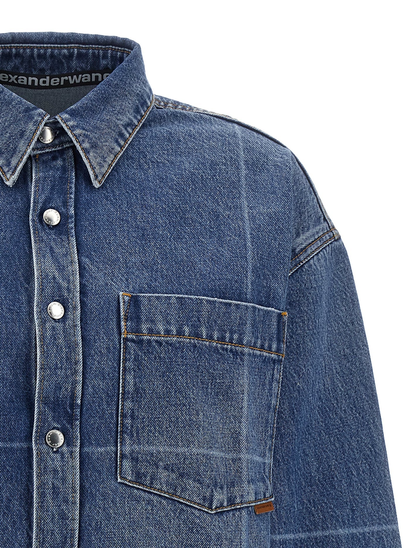 Denim X Alexander Wang デニムxアレクサンダーワントリミングデニムシャツ - Image 3