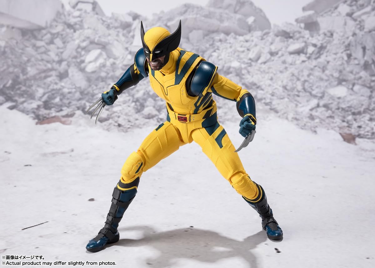 BANDAI SPIRITS S.H. Figuarts Wolverine (Deadpool & Wolverine), Approx. 6.1 inches (155 mm), PVC & ABS, Pre-painted Action Figure