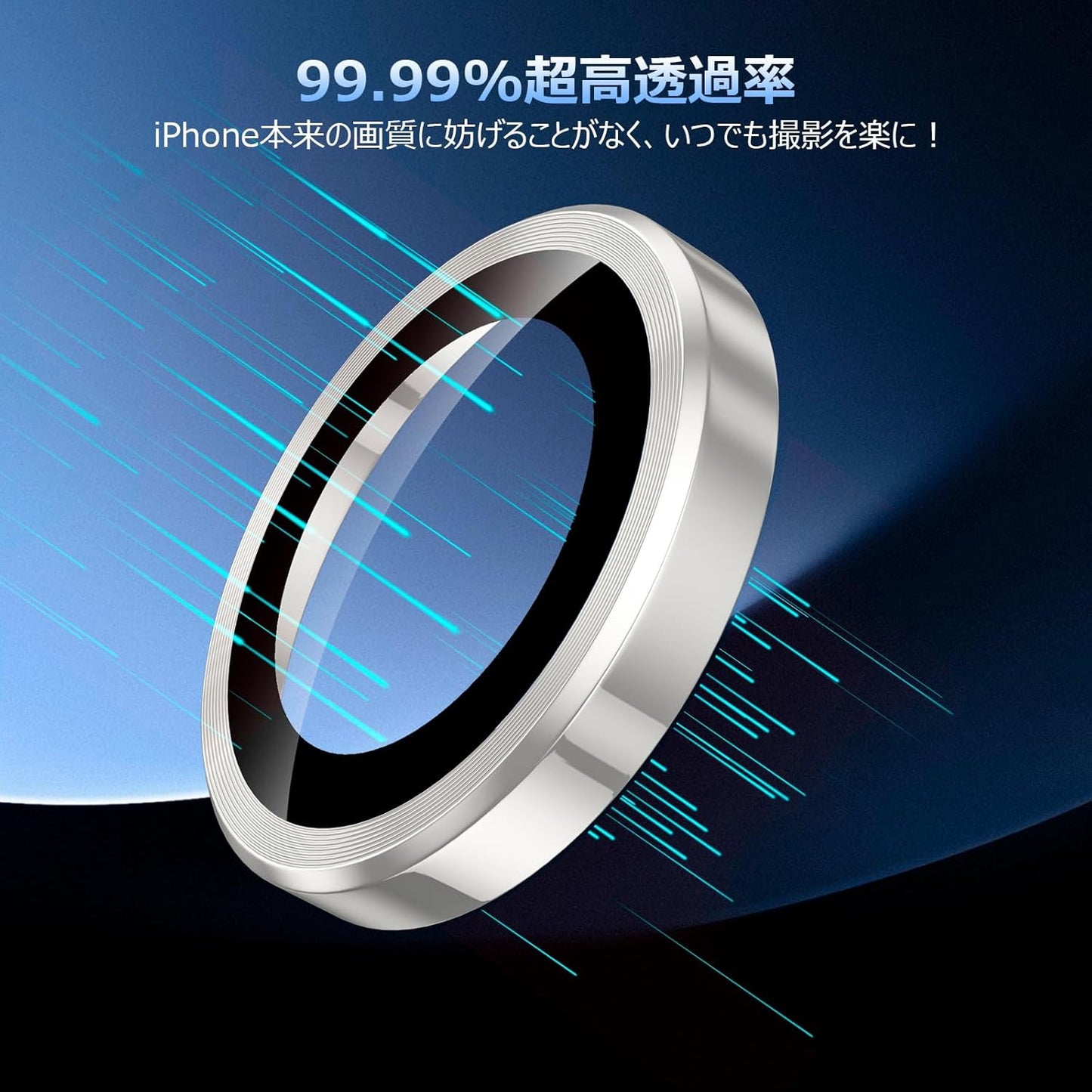 Podick Camera Film for iPhone 16 Pro/16 Pro Max, Camera Cover, 9H Tempered Glass, Aluminum Alloy for iPhone 16 Pro/16Pro Max, Camera Protector, Anti-Scratch, Shockproof, High Transmittance, Black