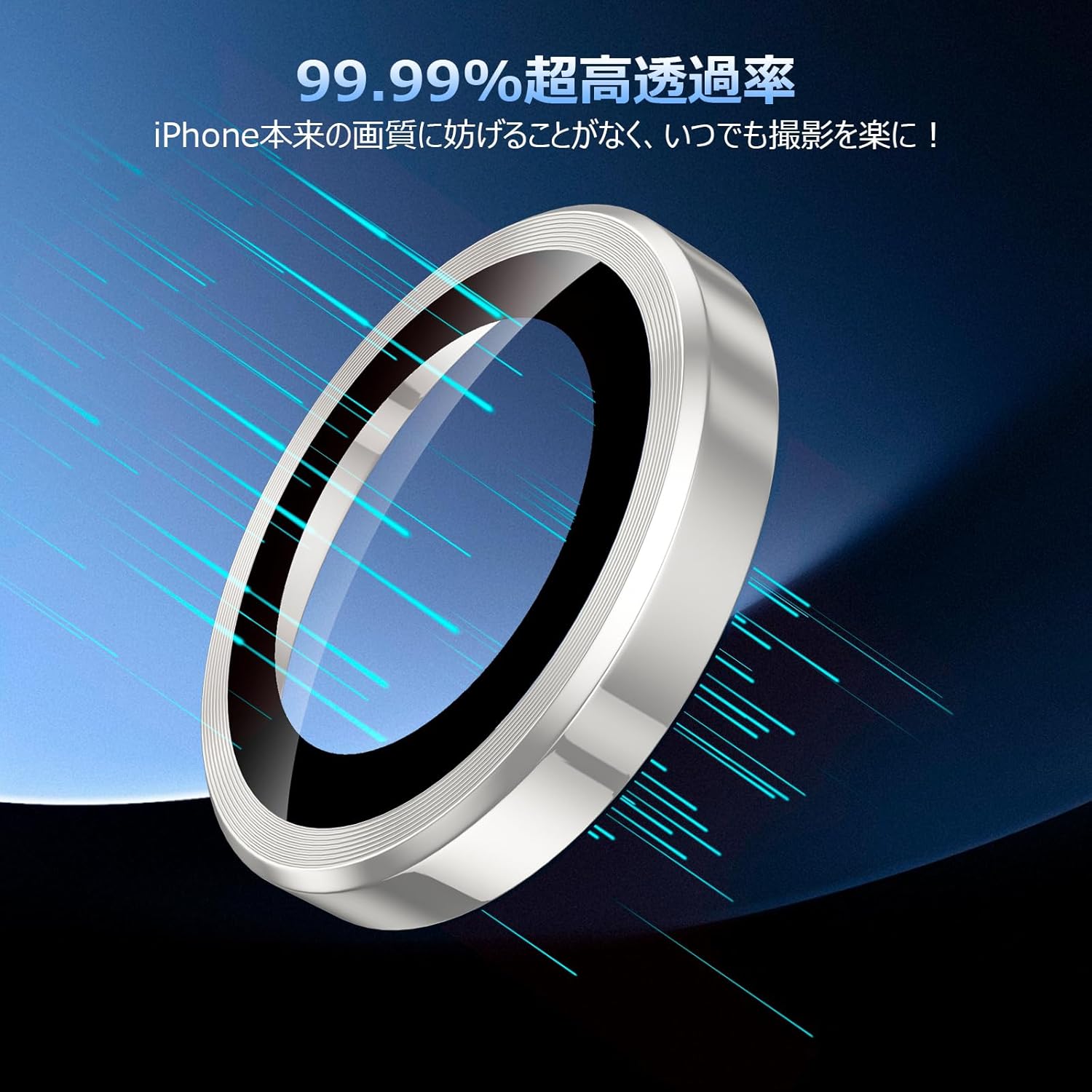 Podick Camera Film for iPhone 16 Pro/16 Pro Max, Camera Cover, 9H Tempered Glass, Aluminum Alloy for iPhone 16 Pro/16Pro Max, Camera Protector, Anti-Scratch, Shockproof, High Transmittance, Black