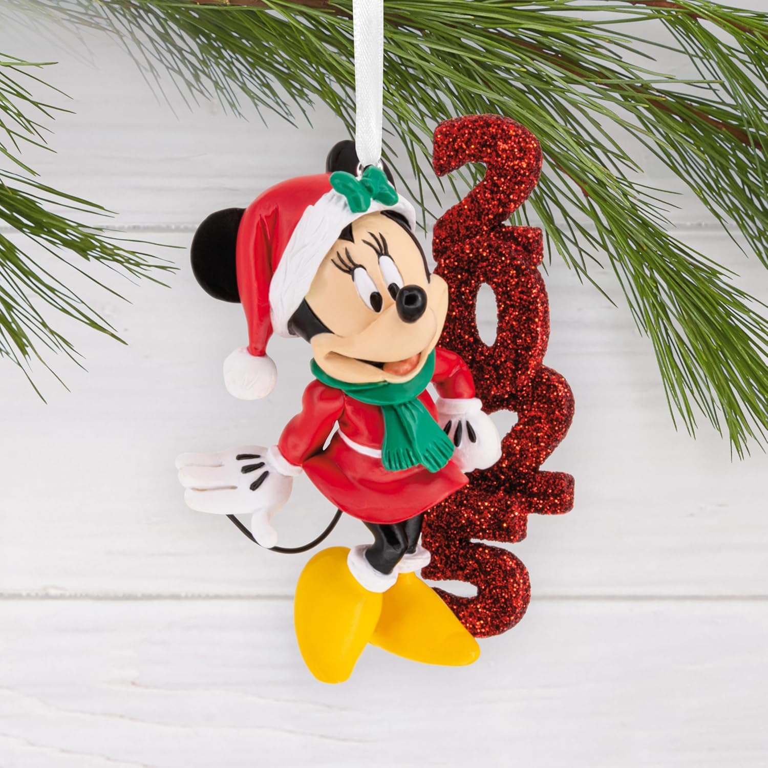 Hallmark Disney Minnie Mouse 2025 Adorno de Navidad, regalos para fanáticos de Disney