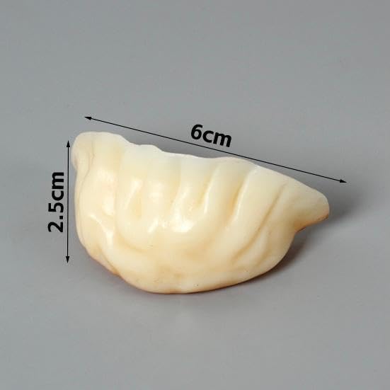 Realistic Appearance: Food Sample, Set of 10, Dumplings, Baked Dumplings, Chinese Cuisine, Life-Sized, Total Length: 2.4 inches (6 cm), Realistic Fake, Interior Display