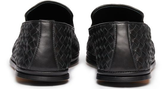 BOTTEGA VENETA イントレチャート レザースリッパ - Image 3