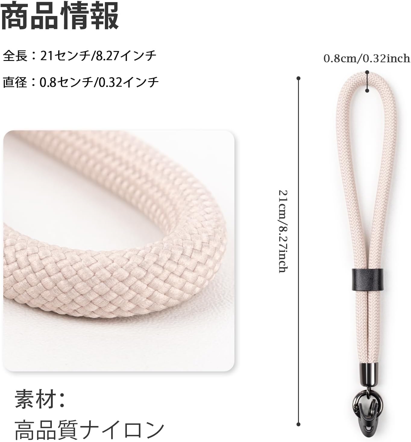 VOVMOEYA Hand Strap, Camera Wrist Strap, Compatible with Fujifilm, Sony, Canon, and Nikon Cameras, Adjustable Length, Armrest with Ring, Quick Detachment, For Small Cameras, Stylish, Compatible with