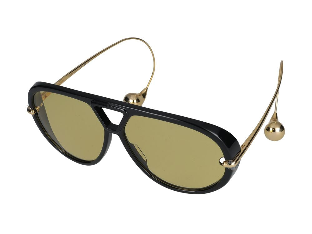 Bottega サングラスBottega Veneta BV1273 S 003ブラックゴールドイエロー /12/180 - Image 3