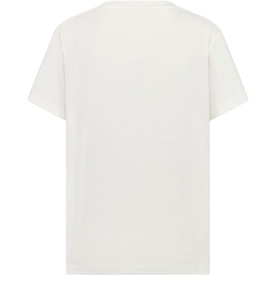 T-shirt cotton and linen jersey with Christian Dior Papillon motif - Image 3
