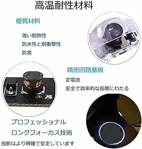 Toyota Camry 70 Series 50 Series 40 Series Car Logo Projection Courtesy Lamp Door Welcome Light Replacement Type