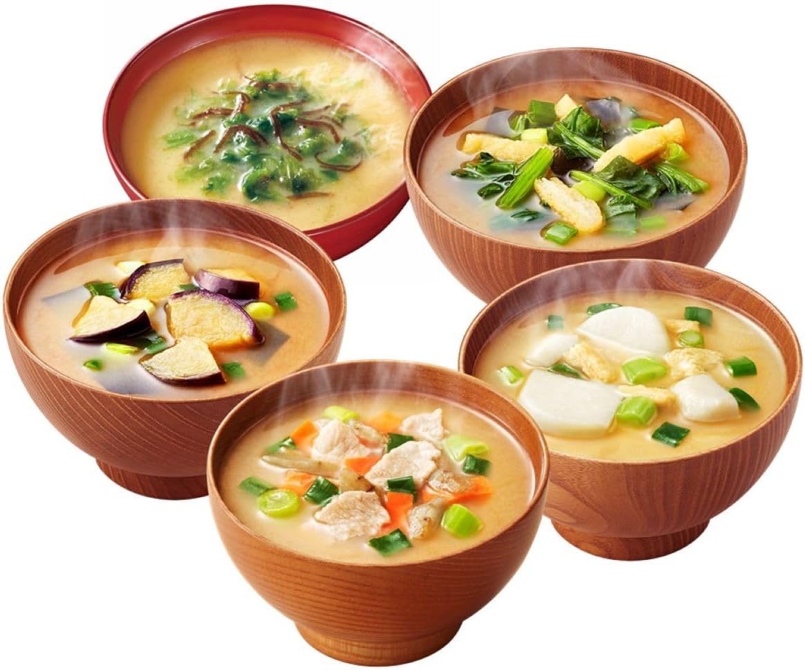 Asahi Group Foods Itsumono Miso Soup, 5 Types Selections x 2 Packs