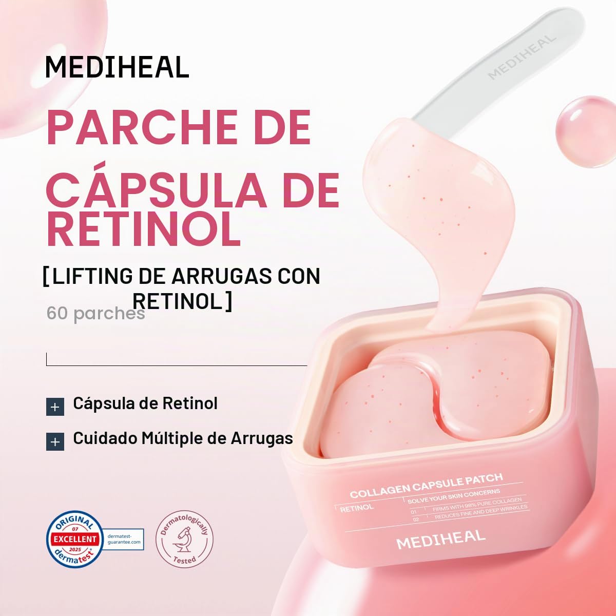 Mediheal Parche de Colágeno en Cápsula_Retinol para Levantar Arrugas