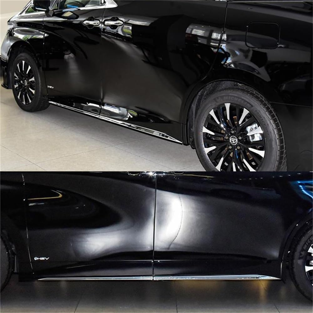 Alphard 40 Series Vellfire 40 Series Side Lip Garnish, Door Lower Garnish, Custom Parts, Aero Parts, Exterior Accessories, 4 pcs, Plated Finish