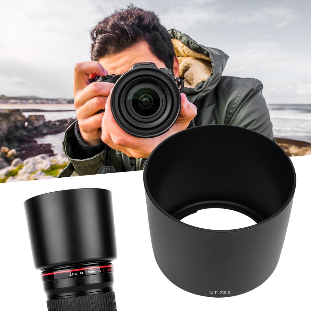 Hood for Canon EF 135mm F2L 180mm F3.5L USM Lens ET-78II, Lens Hood for Camera ET-64II