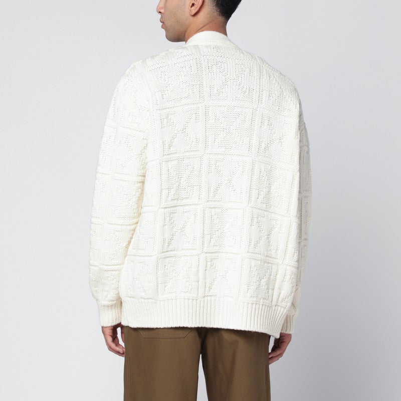 Off Off White™ クリーム カーディガン アロー モチーフ インターシャ - Image 3