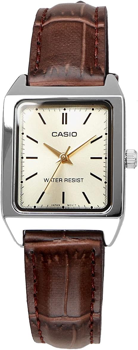 Casio LTP-V007L-9E Women's Quartz Watch, Champagne Gold