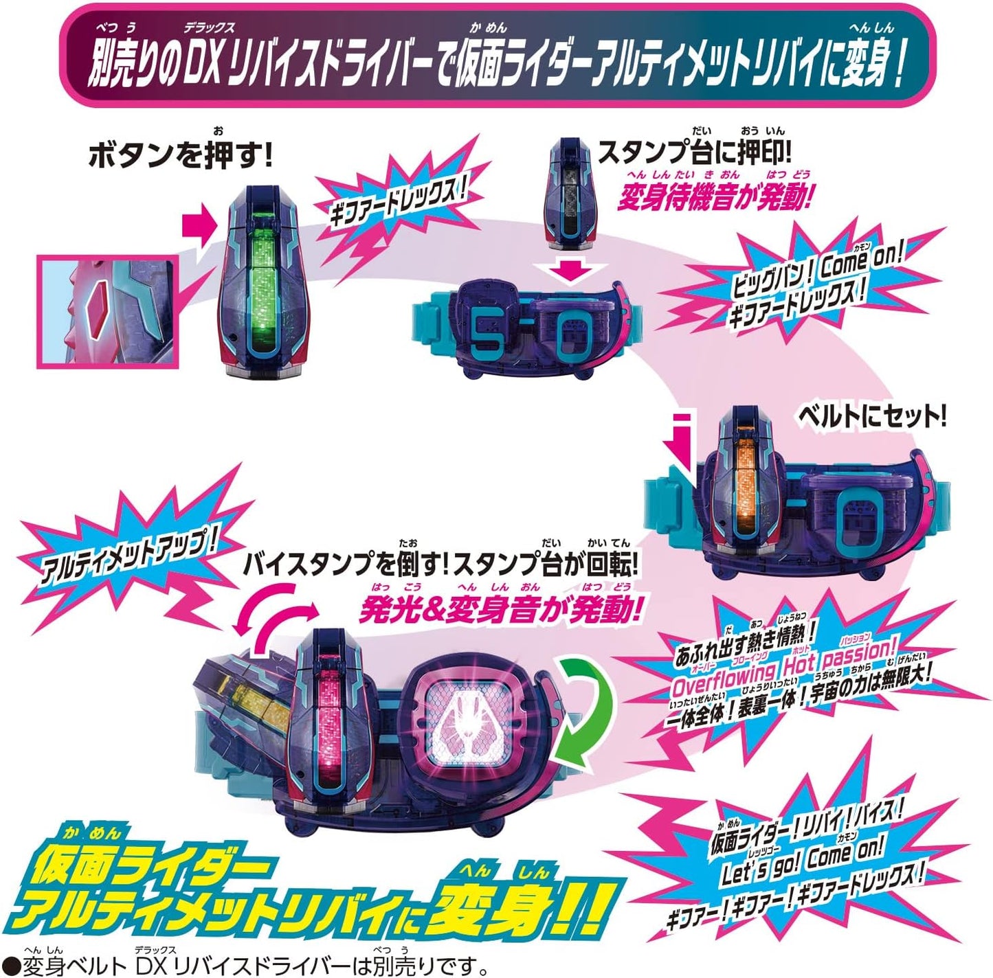 [BANDAI] Kamen Rider Revice DX Giffard Rex Vistamp