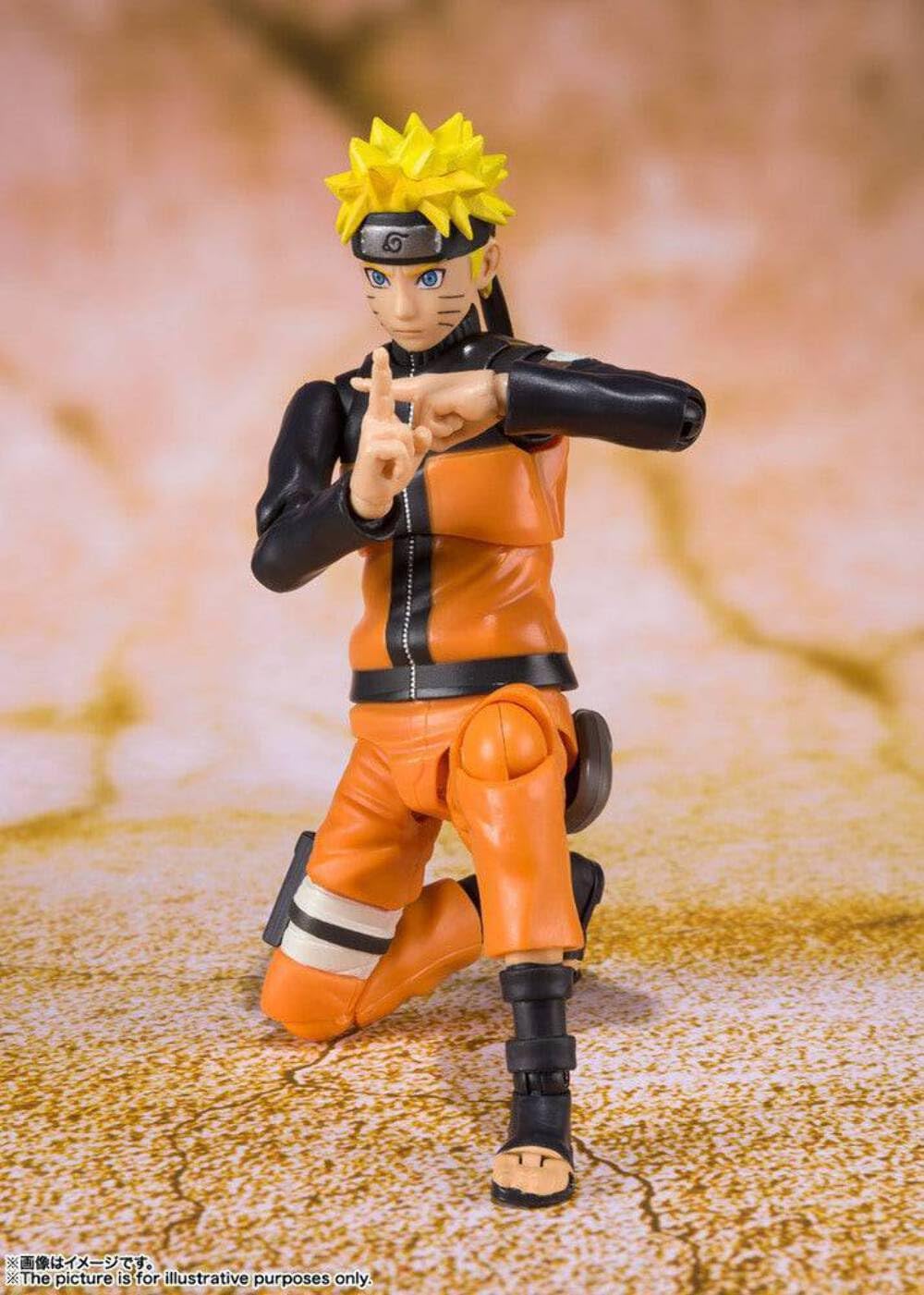 S.H. Figuarts Naruto Shippuden Naruto Uzumaki [BEST SELECTION] Approx. 5.5 inches (140 mm), PVC & ABS Pre-painted Action Figure