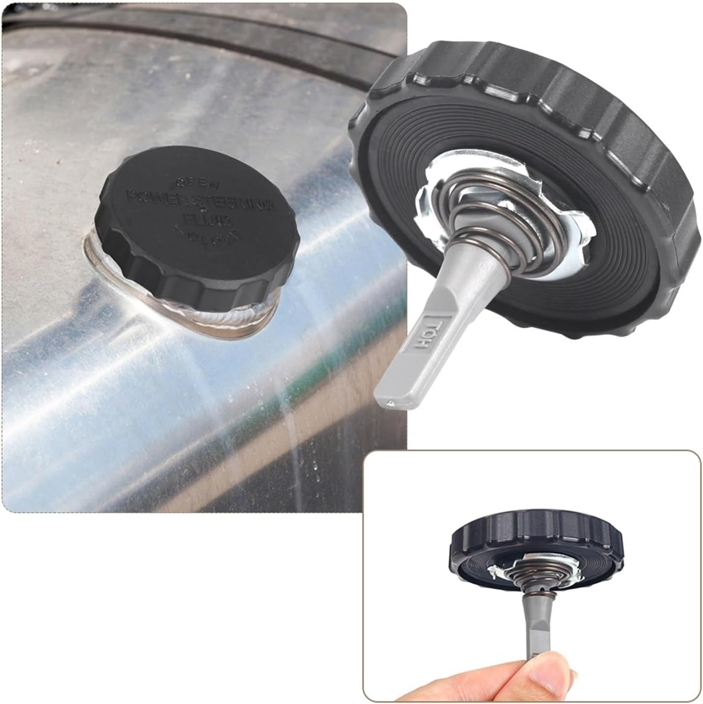 44305-22061 Power Steering Oil Lid Hydraulic Reservoir Cap Booster Cap Fits Toyota Tacoma 4 Fits Runners Corolla T100 Replacement Part