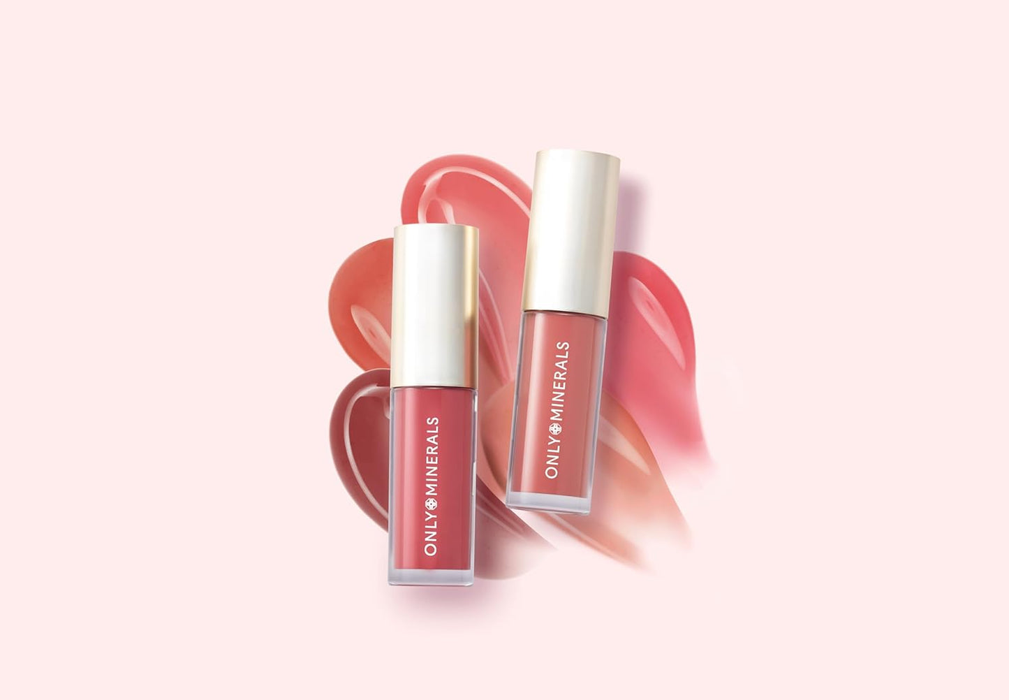 ONLY MINERALS Mineral Treatment Gloss 02 Rose Sorbet 0.1 oz (3 g) Moisturizing Serum Sheer