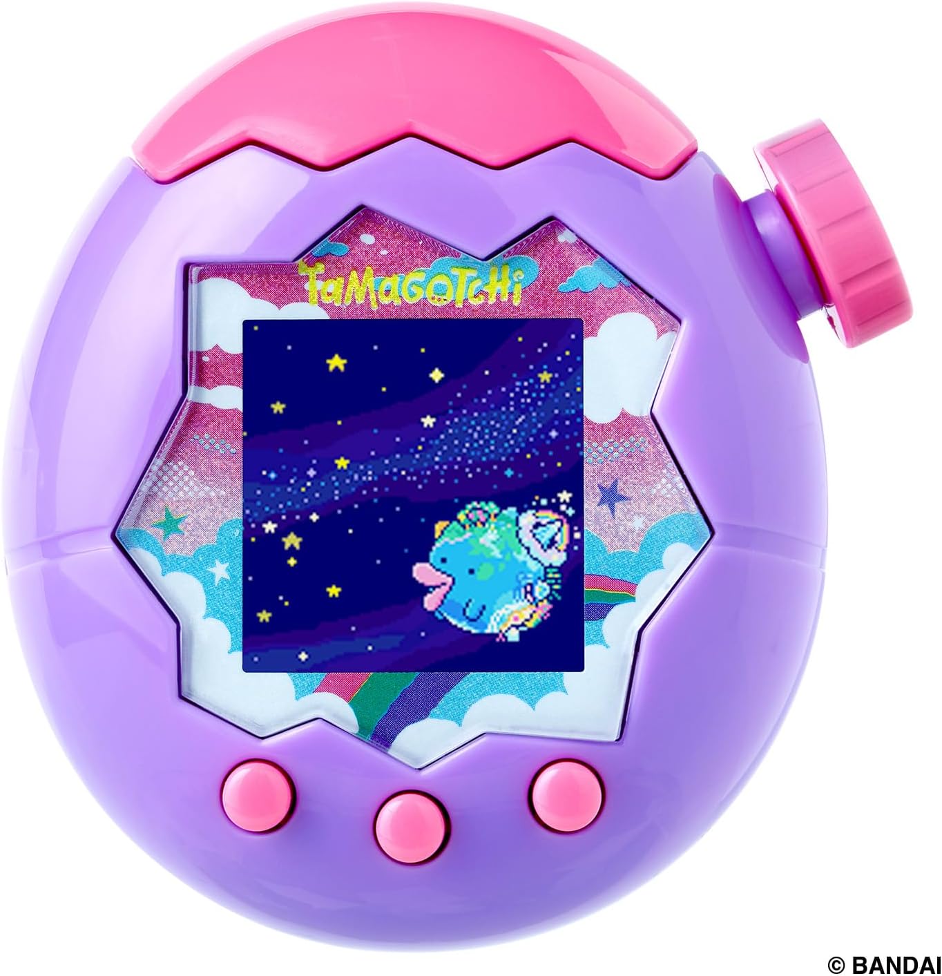 BANDAI Tamagotchi Paradise - Purple Sky (Exclusive Early Purchase Bonus "Tama Lab Sticker: Hohocchi" & "Tama Lab File" Included) Suitable for Ages 6 and Up Tamagotchi Paradise