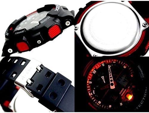 Police Self-Defense Force G-SHOCK Military 20ATM Waterproof Ana-Digi Plastic or Cross Strap Watch for Men (GA-100-1A4 GA-100MC-3A) (GA-100-1A4 (Black Plastic Belt)