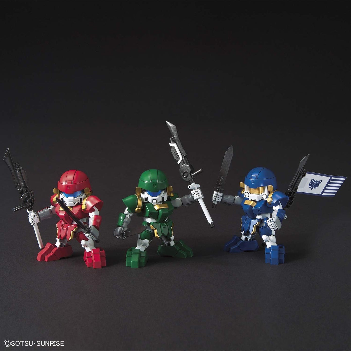 SD Gundam BAS5058856 Sangoku Geniden BUG & Troops Soldier Set, Color-coded Plastic Model