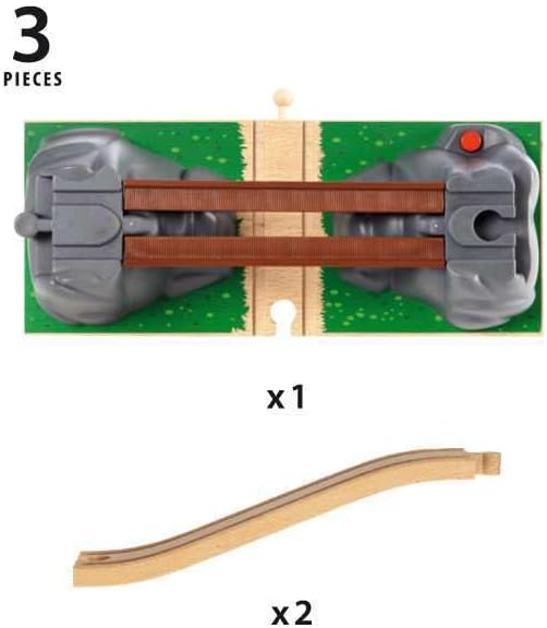 Brio 33391 Drop Bridge, Ages 3 and Up (Toy, Plaything, Wooden Toy, Wooden Rail, Scenery Part, Gift (Birthday/Christmas))