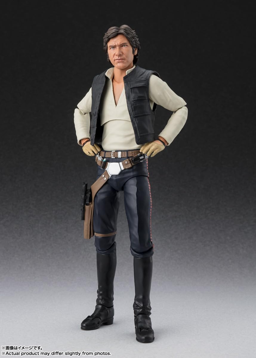 BANDAI SPIRITS S.H. Figuarts Star Wars Episode 4: A New Hope Han Solo -Classic Ver.- (Star Wars: New Hope) Approx. 5.9 inches (150 mm), PVC & ABS, Pre-painted Action Figure