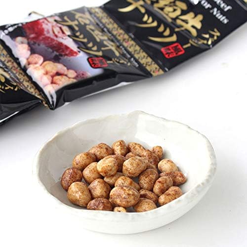 Ishigaki Beef Spicy Flavored Nuts, 0.6 oz (16 g) x 15 Bags x 1 Bag, Bean Confectionery with Ishigaki Beef Flavored Nuts for Spicy Finish, Eat Size, Okinawa Souvenirs and Snacks