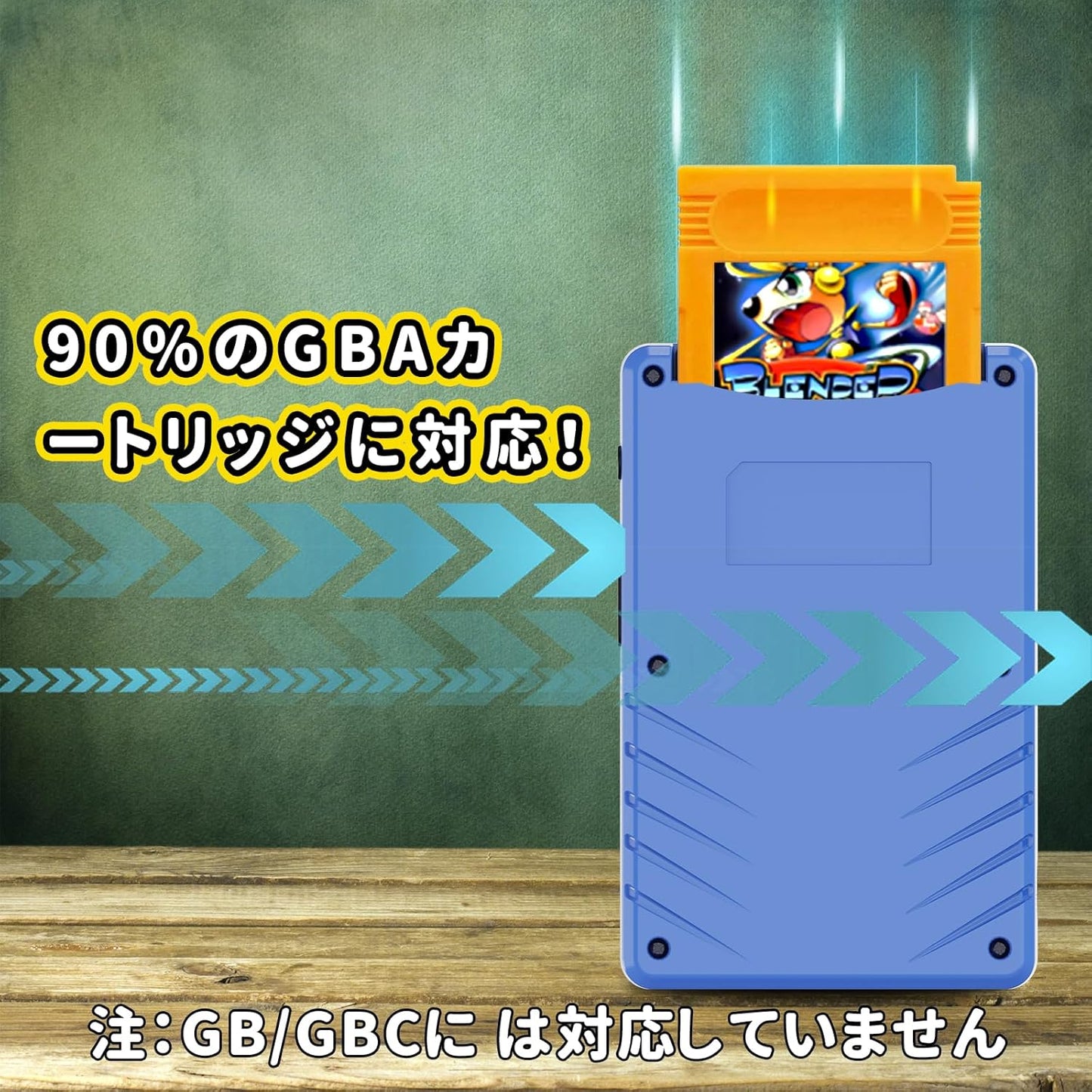 NEOCADE 携帯 ゲーム機 GBA用 ポータブルゲーム機 ポケット レトロ ゲームコンソール GBAカートリッジ互換 Piko公認レトロゲーム 40本 内蔵 3.0インチ IPSスクリーン 解像度320x240 コンパクトサイズ 持ち運びに便利 贈り物 - ブルー