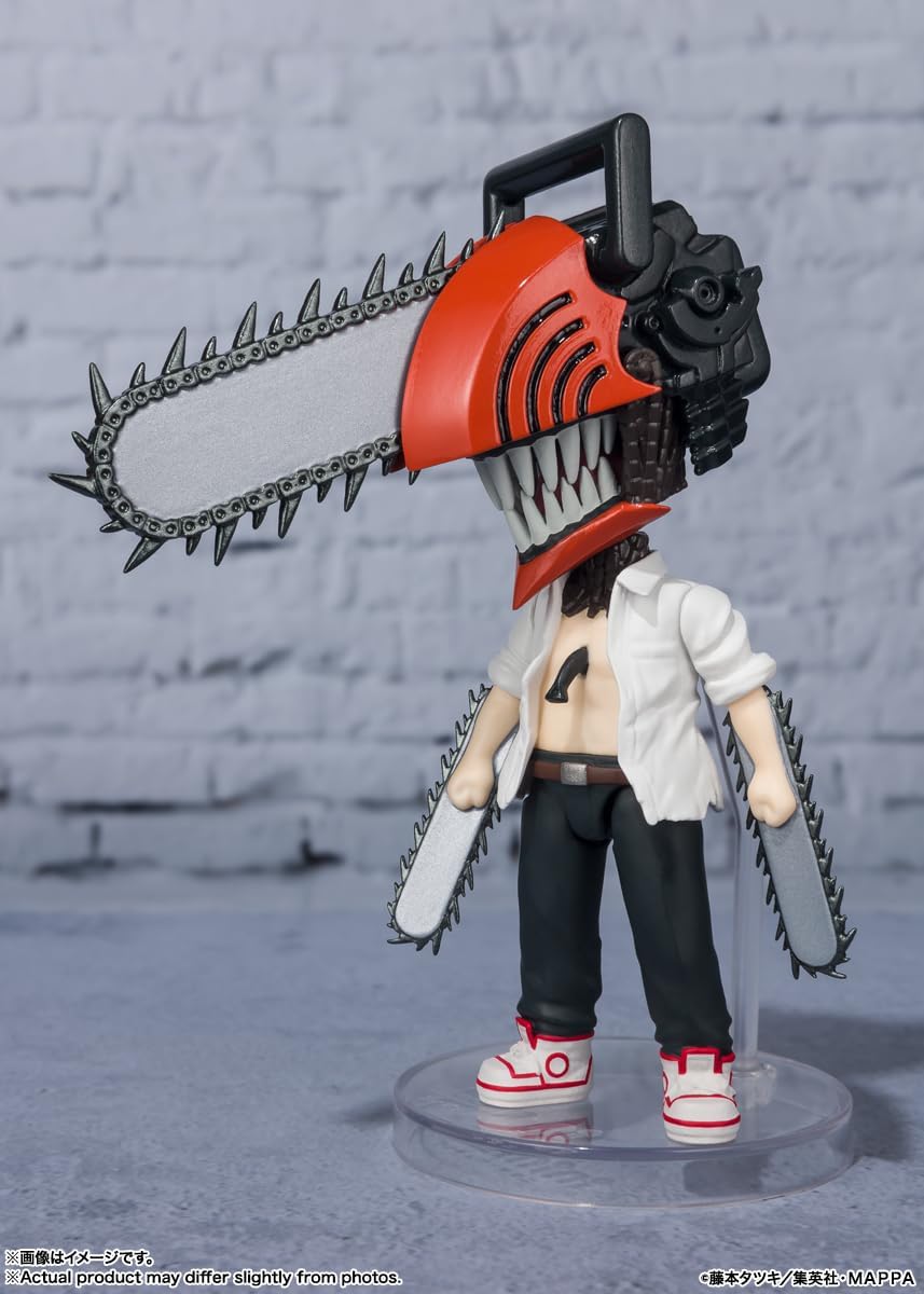 Figuarts Mini Chainsaw Man, Approx. 3.5 inches (90 mm), PVC & ABS, Pre-painted Action Figure