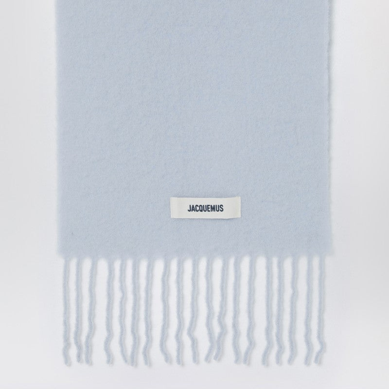 Jacquemus Jacquemus Light Lilac AlpacaとMohair Scarf - Image 3