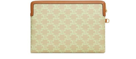 CELINE Small pouch with strap cuir Triomphe in toile Triomphe et veau - Image 3