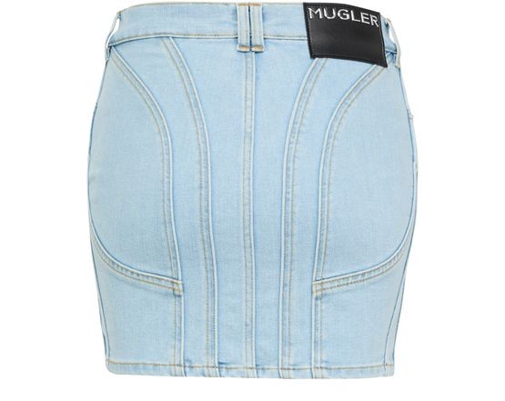 MUGLER デニムミニスカート - Image 3