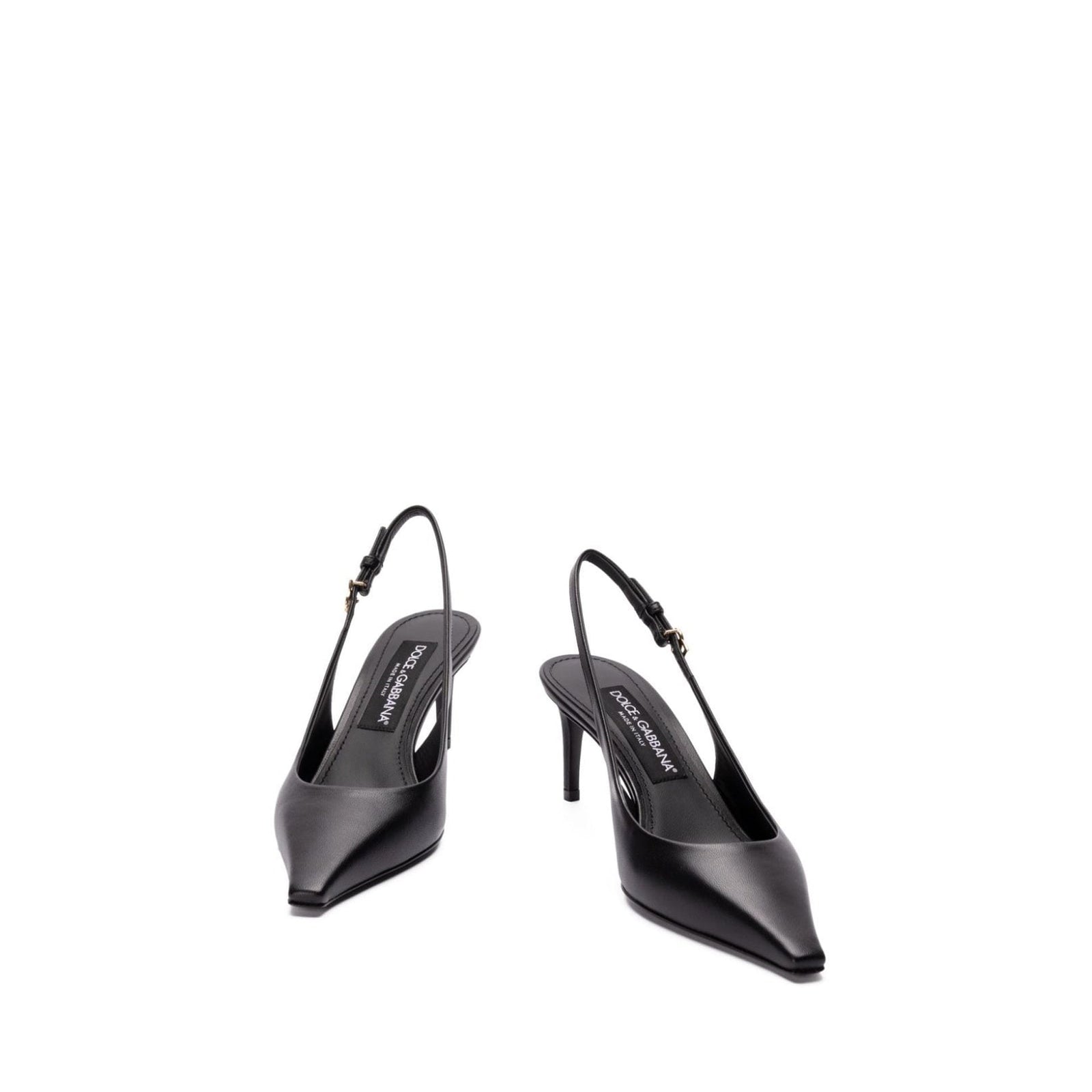 Dolce  Gabbana ドルチェ＆ガッバーナ革のスリングバックポンプ - Image 3