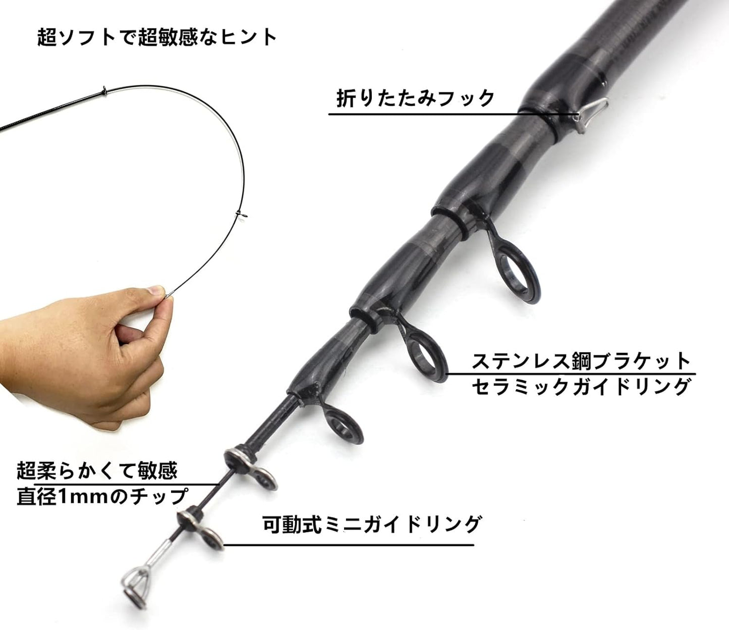 New 1.5m1.8m 1.92m Ultra Light Ul Power Telescopic Lure Rod, Rotating Casting Rod, Baitweight 1-5g, Small Fishing Rod for Kids and Beginners ZYYUJ