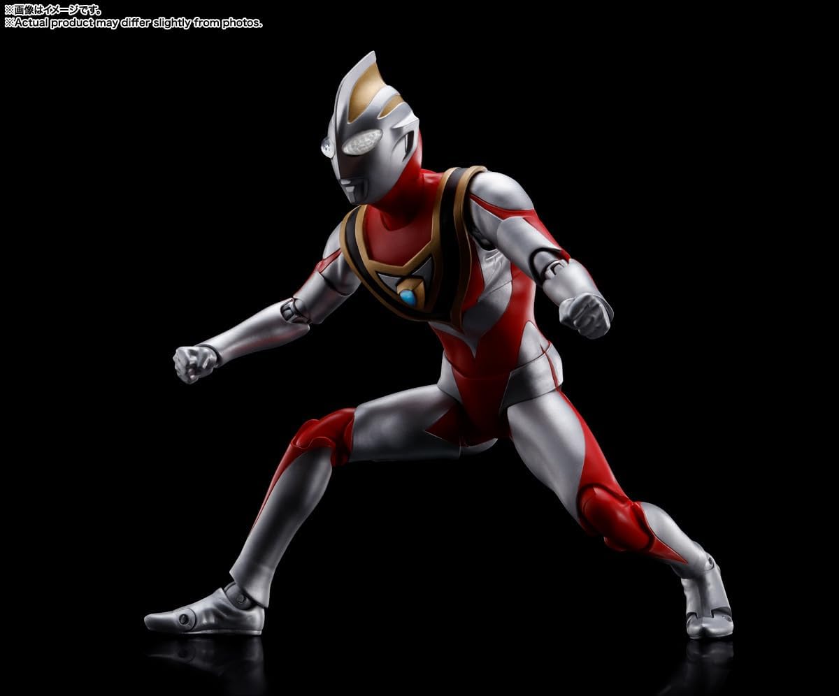 TAMASHII NATIONS S.H. Figuarts (True Bone Carving Manufacturing Method) Ultraman Gaia (V2), Approx. 5.9 inches (150 mm), ABS & PVC Painted Poseable Figure