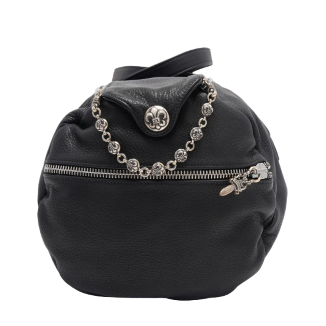 CHROME HEARTS 'FLEUR EMBELLISHED' DUFFLE BAG