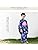 ALICE MAGIC Yukata, Kids Yukata Set, For Girls, Retro Japanese Pattern, Waist Belt, Summer Festival, Evening Cooling, Fireworks, Bon Odori