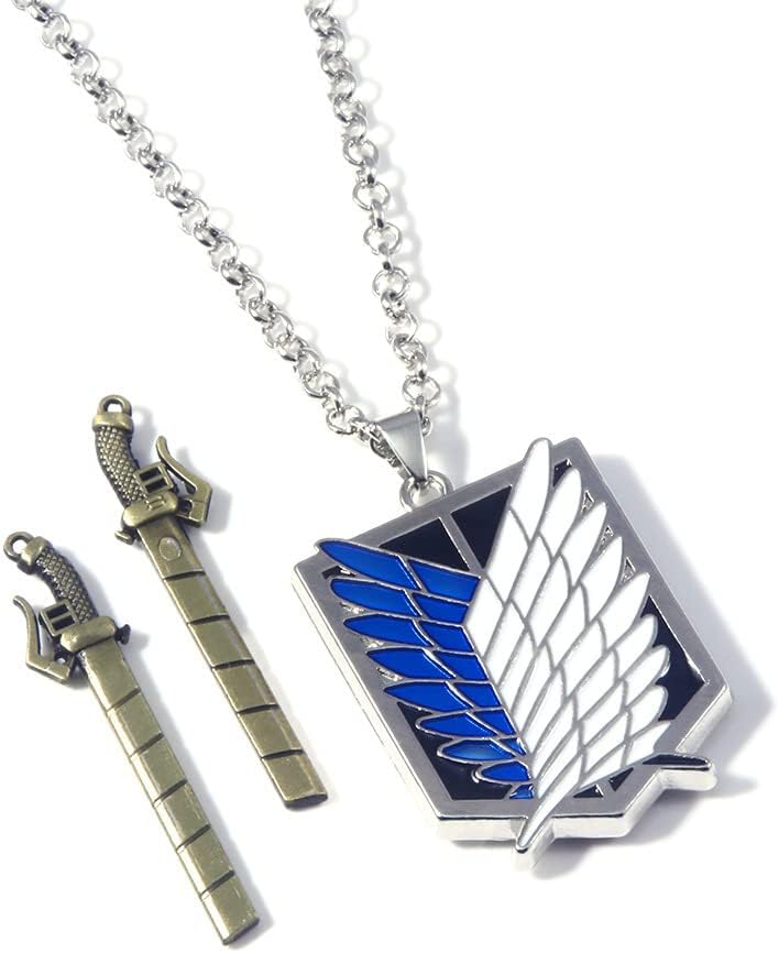 Sizuuenn Attack on Titan Investigation Corps Necklace, Cosplay, Anime, Accessories, Goods, School Festivals, Cultural Festivals, Festivals, Halloween, Event Props, Photography/Souvenir, Present