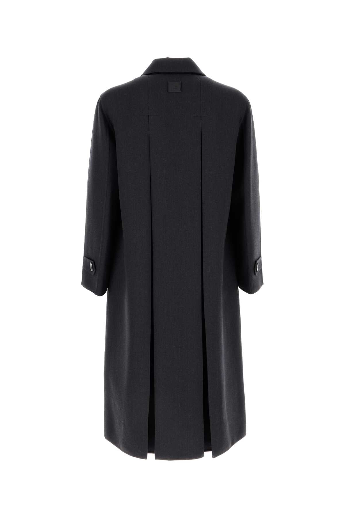 Fendi フェンディチャコールウールブレンドコート - Image 3