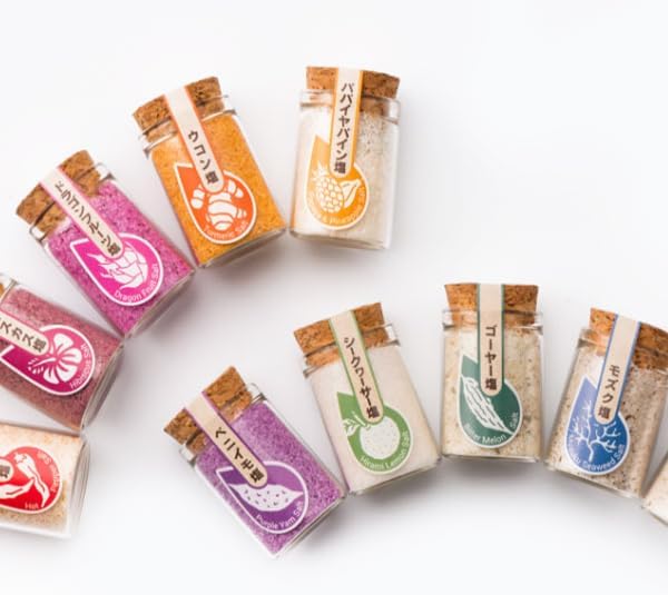 kuba Kasaya Salt Mars Salt Sea Salt Okinawa Salt Okinawa Souvenir Shiosai Mini Bottle 10-Type Set