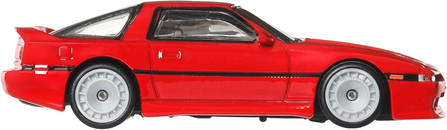 Hot Wheels Car Culture Ronin Run II '89 Toyota Supra Toy Vehicle Mini Car, Ages 3 and Up, Red JBK90