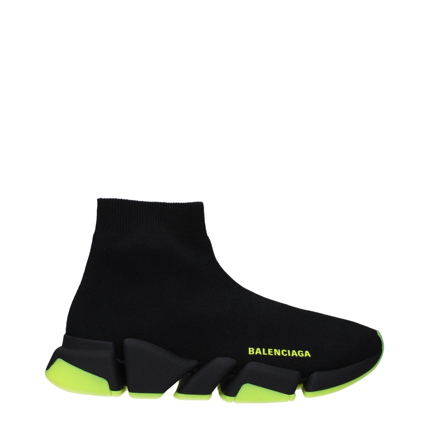 Balenciaga Sneakers Speed 2.0 Donna Tessuto Nero/Giallo Fluo - Image 3
