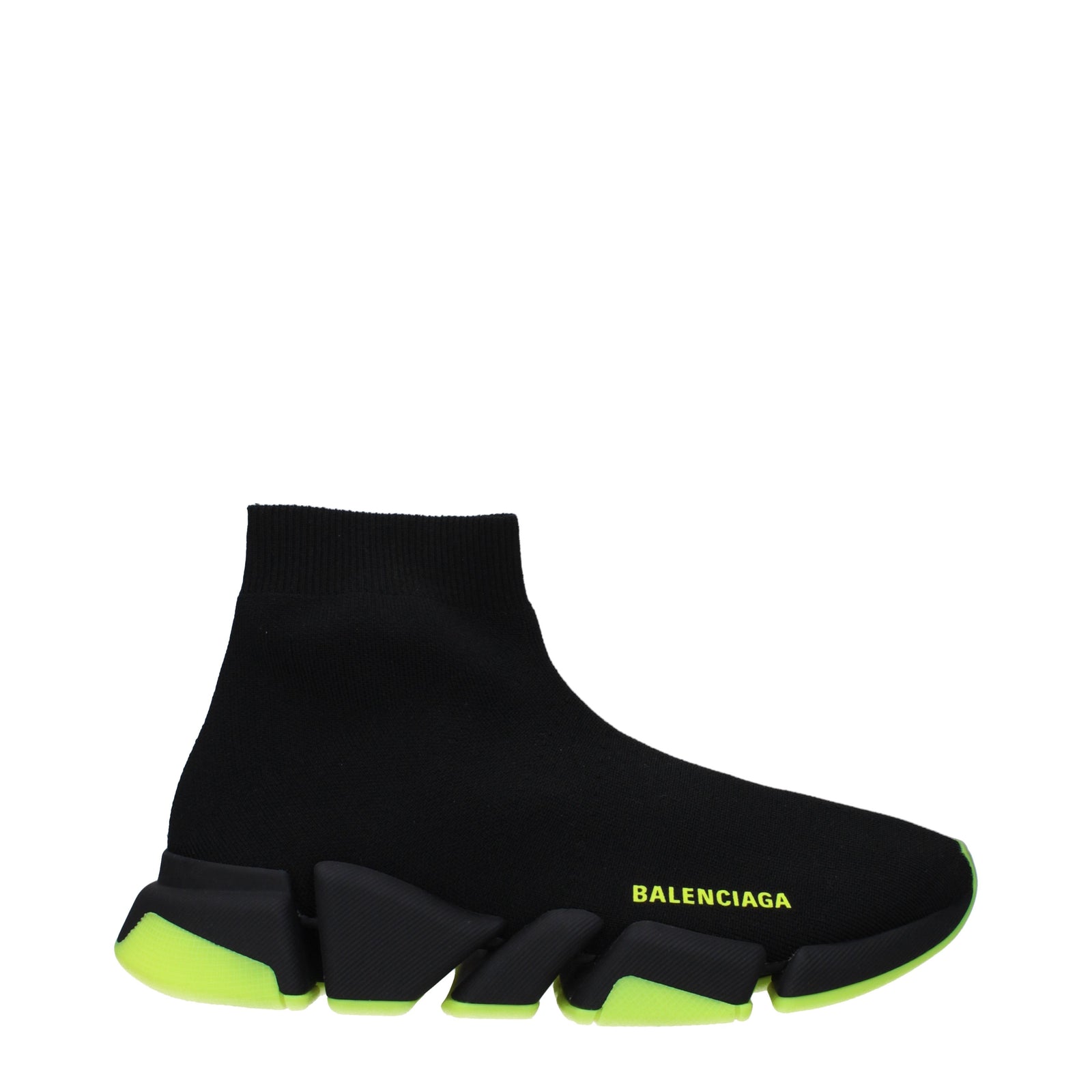 Balenciaga Sneakers Speed 2.0 Donna Tessuto Nero/Giallo Fluo - Image 3